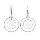 thumbnail image 1 of Teclado símbolo Ctrl S Los pendientes cuelgan del aro de la joyería del círculo de la gota Unbranded M, 1 of 3