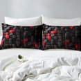 thumbnail image 3 of Erosebridal Geometric Square Comforter Cover Queen,Futuristic Cubes Bedding Sets Queen Size,Stereoscopic Room Decorative,Reversible,Ultra Soft,3-Piece(No Comforter), 3 of 7