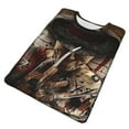 thumbnail image 3 of Horror Freddy Krueger Shirt 3d Printed T Shirt Crewneck Short Sleeve Top Tees For Mens, 3 of 8