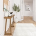 thumbnail image 3 of Plank+Beam 36” Solid Wood Console Table, Classic Farmhouse Style Sofa Table, Narrow Entryway Table for Hallway, Pecan, 3 of 6