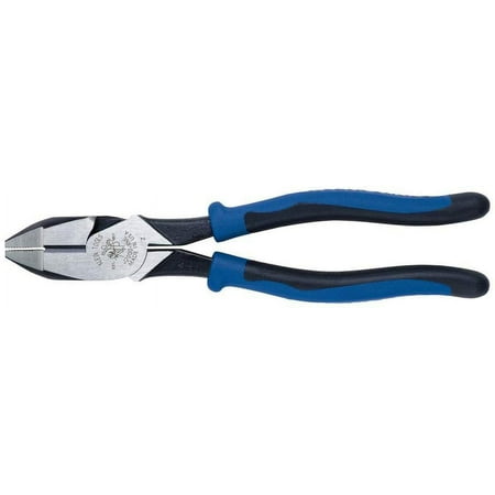 Side Cutter Linemans Pliers, High Leverage 9-Inch Pliers Cut ACSR, Screws, Nails, Wire Klein Tools J2000-9NE