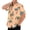 Ginger, variant on Men's Hawaiian Shirts Short Sleeve Button Down Summer Beach Shirt Floral Print Aloha Shirts Stylish Yoga Tops with Pocket,White L