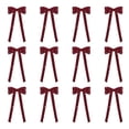 thumbnail image 2 of Christmas Glitter Double Ear Bow Ornaments Hanging Decorations for Tree Wreath and Garland, 2 of 6