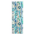 thumbnail image 2 of Geetinfly 2*6FT Area Rugs 1150Gsm 350Gsm Velvet Weight Pearl Velvet Washed Back Folding Printed Carpet Sqd-Modern-Floating Elegant Blue hue, 2 of 7
