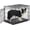 36.8"L x 25.1"W x 27.0"H Black, variant on Intermediate Double Door 36-inch Folding Metal Dog Crate, Front and Up & Away Side Doors, Space-Saving Design
