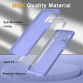 thumbnail image 4 of for Motorola Moto G Stylus 5G 2023 Case with 2 Pack Tempered Glass Screen Protector, Slim Liquid Silicone Shockproof Protective Case - Elegant Purple, 4 of 8