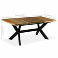 thumbnail image 2 of OnlineGymShop CB23649 71 in. Wooden Dining Table, Polished, 2 of 3
