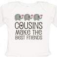 thumbnail image 4 of Inktastic Cousins Make the Best Friends Boys or Girls Long Sleeve Baby Bodysuit, 4 of 5