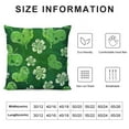 thumbnail image 5 of JEUXUS St Patricks Day Pillow Covers,Green Shamrock Throw Pillow Cover Cushion Cover for Home Farmhouse Couch Sofa Indoor Outdoor Decor, 5 of 5
