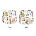 thumbnail image 6 of Uemuo Spring Flowers Birds Pattern Women's Athletic Shorts High Waisted Running Shorts with Liner Pockets Gym Elastic Workout Shorts-XX-Large, 6 of 9