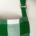 thumbnail image 6 of Gingham Apron,Chef Aprons For Cooking & Baking - Soft Restaurant Quality Kitchen Aprons With Adjustable Neck & Long Tie,Protective Aprons For Men & Women,Bbq Grilling Baking,1 PC(Green), 6 of 7
