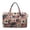 American Flag, variant on KUIFORTI Leopard Print Travel Duffle Bags for Women Comfortable Weekend Luggage Bag for Yoga, Gym, Hospital, Vacation, Trip Easy to Carry and Clean
