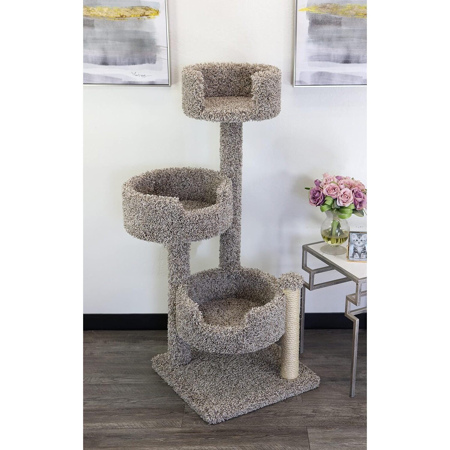 New Cat Condos Wood and Carpet  Tree for Big s