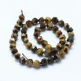 thumbnail image 2 of 2strands Natural Tiger Eye Beads Strands Star Cut Round Beads Grade A Faceted 8~8.5mm Hole: 1mm about 48~50pcs/strand 14.9~15.1 inch(38~38.5cm), 2 of 3