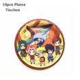 thumbnail image 4 of Uzumaki Narutoed Ninja Anime juego de dibujos animados suministros para fiestas niños fiesta de cumpleaños vajilla desechable mantel decoración de ducha de bebé, 4 of 4