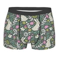 thumbnail image 5 of Uemuo Retro Bunny Floral Pattern Men's Boxer Briefs,Trunk Anti-Chafing,Comfortable, Durable, and Stylish Underwear-Small, 5 of 9
