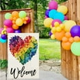 thumbnail image 3 of Welcome Rainbow Pride Flag Gay Pride Flag Progress LGBT Rainbow Flag 12.5x18in, Home Outdoor Lesbian Bisexual All Inlcusive Progressive Pride Rainbow Flag Decoration -A Welcome, 3 of 3