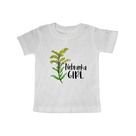 

Inktastic Nebraska Girl Goldenrod Flower Gift Baby Girl T-Shirt