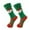 Green, variant on Women's Stockings Casual Socks Pair For Men Women Cute Pattern Bag Show Off Wine One Size