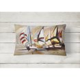 thumbnail image 2 of Carolines Treasures JMK1136PW1216 Boat Binge Sailboats Canvas Fabric Decorative Pillow  12H x16W multicolor, 2 of 3