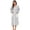 Light Grey+White, variant on U2SKIIN Womens Plush Robe, Soft Fluffy Bathrobe Lightweight Button Warm Loungewear,(Light Pink+White,S-M)