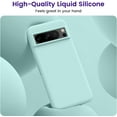 thumbnail image 2 of Designed for Pixel 8 Pro Case, [Military-Grade Drop Protection][Anti-Scratch Microfiber Lining] Silicone Slim Thin Shockproof Phone Case for Google Pixel 8 Pro 6.7 inch (Mint Green), 2 of 6