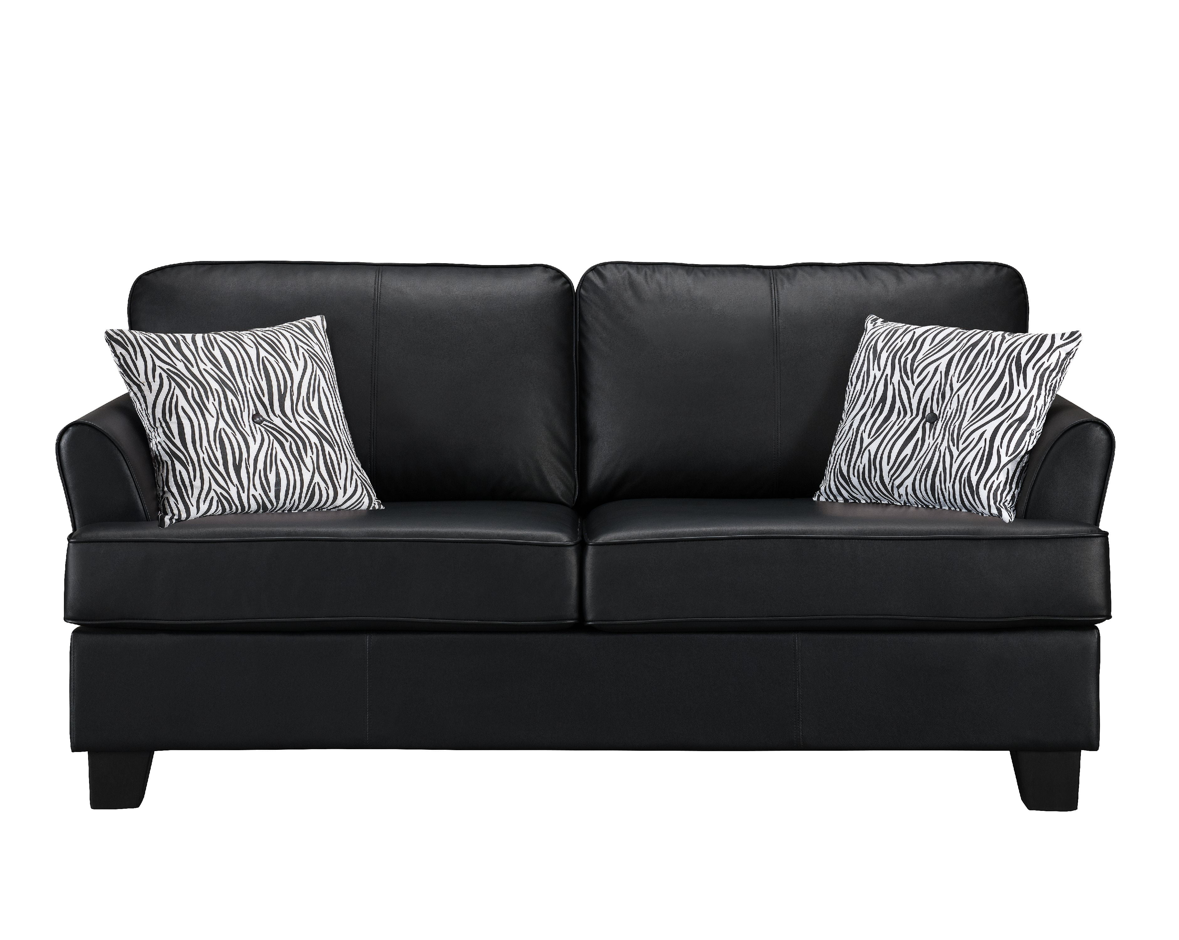 black sofa bed couch
