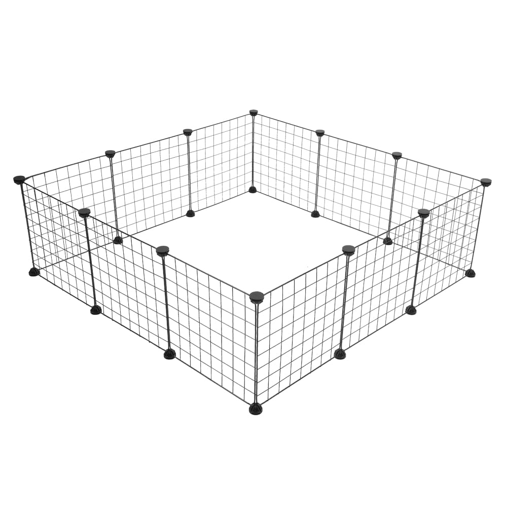 Pet Playpen, Small Animal Cage Indoor Portable Metal Wire Yard Fence for Small Animals, Guinea Pigs, Rabbits Kennel Crate Fence Tent