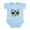 Sky Blue, variant on CafePress - Rainbow Music Cat Body Suit - Baby Light Bodysuit, Size Newborn - 24 Months