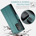 thumbnail image 6 of for Samsung Galaxy A72 Case with Card Holder and Cash Slot FRID Function Wireless Charging Shockproof Drop-Resistant Magnetic Case Buckle Durable Leather Bracket Wallet Cover,6 Color, 6 of 9