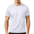 thumbnail image 2 of JTSRKL Mens Quick Dry Athletic Tees Sun Protection Breathable Lightweight Flex Athletic Gym Rash Guards Summer Running Daily Comfort Soft Tops, 2 of 7