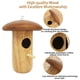 thumbnail image 2 of Casa Colgante Para Pájaros Alimentador de pájaros de madera Columpio de pájaro en forma de hongo creativo para exteriores Jardín Hogar, 2 of 7
