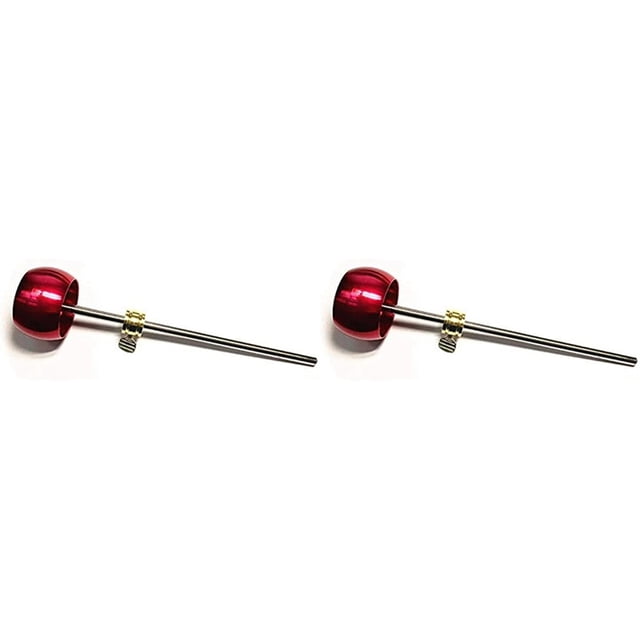 2X Pédales en Alliage d'Aluminium pour Basses, Batteur à Pied, Accessoire pour Instruments de Percussion, Rouge