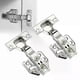 thumbnail image 1 of 2PCS Hydraulic Hinge Stainless Steel Soft Close Quiet Damper Buffer Hydraulic Hinge Wardrobe Door Cabinet Furniture Hardware, 1 of 5