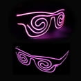 thumbnail image 3 of LINLIN LED Light Up Glasses, Neon Glasses LED Spiral Light Glasses Adjustable Flash Glasses with Wired Control Battery Case for Halloween Christmas Party, 3 of 5