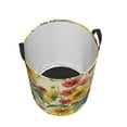 thumbnail image 3 of Fotbe Sunflower Cornflower Poppy Laundry Basket with Handles, Waterproof Large Laundry Hamper, Wash Bag for Corner Dorm, Rolling Laundry Basket with Handles-Small, 3 of 8
