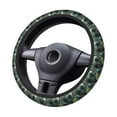 thumbnail image 6 of Lsque Cute Saucerman With Big Eyes Ultra Soft Car Steering Wheel Cover for Women, Standard 15 inch Size for Truck Van SUV Auto, 6 of 8