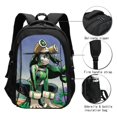 thumbnail image 3 of My Hero Academia Tsuyu Asui Travel Backpack With Usb Charging Port Multifunctional Knapsack Computer Bag Large Capacity Backpack Daypack, 3 of 7