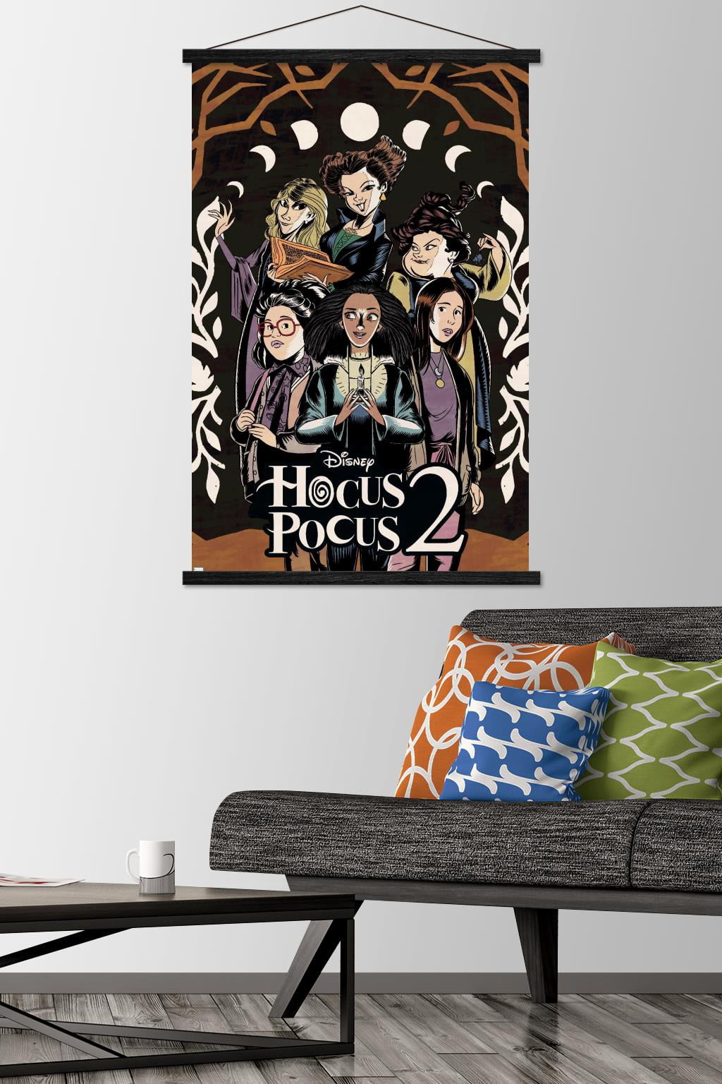 Disney Hocus Pocus 2 - Group Wall Poster with Magnetic Frame, 22.375" x 34"