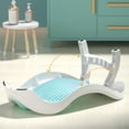 thumbnail image 4 of Soporte Para Baño De Bebé, PP TPE Evita Resbalones, Ahorra Espacio, Fácil De Colgar, Soporte De Baño Plegable Para Bebé, Orificios De Drenaje Para Uso Nocturno, 4 of 7