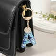 thumbnail image 4 of Llavero de Letra Inicial para Mujeres, Llavero de Alfabeto de Rhinestone G, Encanto de Llavero Brillante con Corazón para Accesorios de Mochila, Bolso, Llave de Coche, Lanyard, Azul, 4 of 7