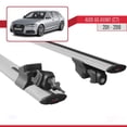thumbnail image 5 of Compatible with Audi A6 (C7) Avant 2011-2018 HOOK Model Car Roof Rack Cross Bar Grey Aluminium 2 Bars, 5 of 8