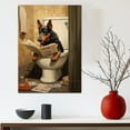 thumbnail image 3 of Beauceron Dog Bathroom Wall Decor, Funny Bathroom Wall Art Prints, Farmhouse Bathroom Canvas Wall Art, Bathroom Decorations, Kids Bathroom Pictures for Wall, 3 of 4