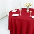 thumbnail image 3 of BalsaCircle 120" Wine Round Polyester Tablecloth Wedding Table Linens, 3 of 8