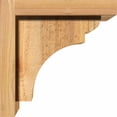 thumbnail image 3 of 8"W x 8"D x 8"H Yorktown Rough Sawn Corbel w/Backplate, Western Red Cedar, 3 of 9