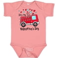 thumbnail image 3 of Inktastic It's My 1st Valentine's Day Fire Truck Boys or Girls Baby Bodysuit, 3 of 5