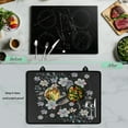 thumbnail image 5 of Renewold Electric Stove Cover Glass Stove Top Cover Heat Resistant Anti-slip Stovetop Protector Cover Cooktop Mat Extra Counter Space Extra Large, Dragonfly Flower Beautiful, 5 of 7