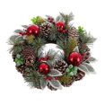 thumbnail image 4 of Advent wreathe Red Green Multicolour Plastic Foam Pineapples 30 x 30 cm, 4 of 4
