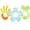 Other, variant on Nuby 3 Step Baby Teether Set Neutral Colors