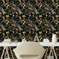 thumbnail image 2 of Ambesonne Garden Scene Peel & Stick Wallpaper for Home, Colorful Leaves Art, 13"x36", Charcoal Grey Multicolor, 2 of 5